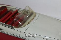 VERY NICE LARGE VINTAGE 1950s MARX TIN LITHO FRICTION SPORTSTER CONVERTIBLE