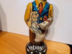 VERY NICE VINTAGE 1930'S MARX TIN WIND UP STANDING B. O. PLENTY with BOX