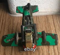 VERY RARE! 1920's Vintage Marx Japan Tin Toy Wind Up Rollover Airplane