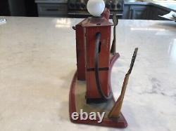 VINTAGE 1930s MARX TIN ROADSIDE GAS PUMP AND AIR STATION SERVICE
