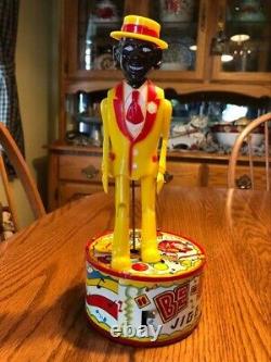 VINTAGE 1940'S MARX BE-BOP THE JIVIN JIGGER WIND UP TIN TOYWithBOX