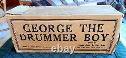 VINTAGE 1940's MARX GEORGE THE DRUMMER BOY ORIGINAL BOX WITH BOOK EXCELLENT