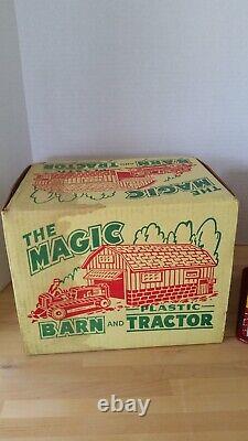 VINTAGE 1950's MARX MAGIC BARN & TRACTOR IN ORIGINAL BOX