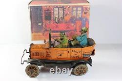 VINTAGE MARX AMOS N ANDY TIN LITHO WIND UP FRESH AIR TAXI RUMBLE CAR with Box