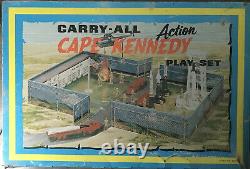 VINTAGE MARX CAPE KENNEDY ACTION CARRY-ALL TIN LITHO PLAYSET NO. 4625 + Extra