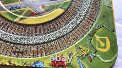 VINTAGE MARX TOY Co. New York America Classic Town Train Station Tin Track RARE