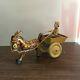 VINTAGE MARX WIND UP TIN TOY. DONKEY With CART & DRIVER. 1948. WORKS