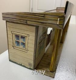 VINTAGE MARX Wells Fargo, Music Hall & More Western Store Fronts Tin Toy