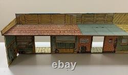 VINTAGE MARX Wells Fargo, Music Hall & More Western Store Fronts Tin Toy