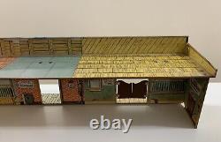 VINTAGE MARX Wells Fargo, Music Hall & More Western Store Fronts Tin Toy