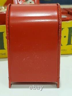 VTG 1950s Marx LineMar Japan Display Box with 10 US MAIL BOX BANKS WITH KEYS