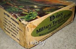 VTG 1960's Daisy Military Target Game, Battery Op. Tin Litho Set in Orig. Box