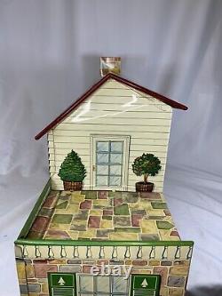 VTG 50s MARX Litho Metal Tin Doll House 4052 Furnished with Original Dolls DISNEY