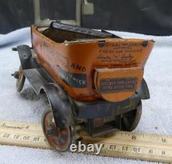 VTG Louis Marx Amos N Andy Fresh Air Taxis Wind Up Tin Litho Toy Parts or Repair