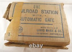 VTG Louis Marx Glen Dale Railroad Station with Original Box Accessories Pre-War
