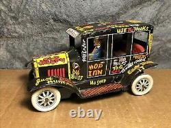 VTG Marx Toys Old Jalopy Tin Wind-Up 1950's Works Very Good Condition