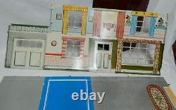 VTG Mod Colonial MARX 50's Toy Tin Metal Doll House Disney Donald Litho BE-11 #6
