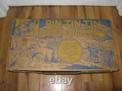 VTG Rin Tin Tin Fort Apache Louis Marx Playset #3627 1956 Western Rare BOX ONLY