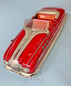 Vintage 11 MARX RED SPEEDSTER Tin Lithographed Car 1949 Era D-6581