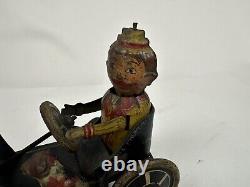 Vintage 1920's MARX Funny Flivver My Lizzie of the Valley Windup Tin Toy READ