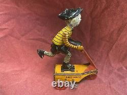 Vintage 1920s Marx Smitty Scooter Tin Wind Up Toy RARE HIGHEND PIECE