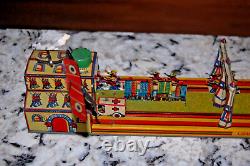 Vintage 1928 Louis Marx No. 800 The Big Parade Tin Litho Wind Up Toy in Box