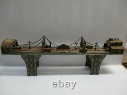 Vintage 1930'S Louis Marx & Co Busy Bridge Tin Lithograph