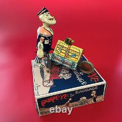 Vintage 1930's Linemar Marx POPEYE EXPRESS Wind-UP Tin Litho withCaged PARROT