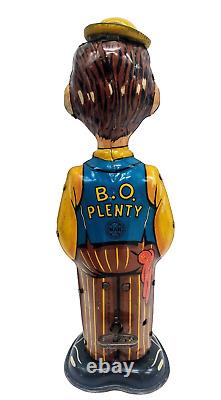 Vintage 1930's Louis Marx B. O. Plenty Tin Wind Up Toy Excellent Condition BO