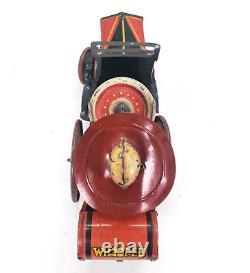 Vintage 1930's Louis Marx Cowboy Whoopee Car Tin Wind Up Toy Works