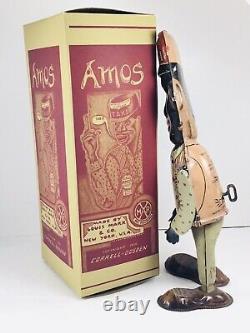 Vintage 1930's Marx Amos 11 Walker Fixed Eyes Version with Box