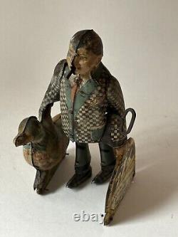 Vintage 1930's Marx Joe Penner and His Duck Goo Goo Tin Litho Toy works