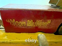 Vintage 1930's Marx Moon Mullins & Kayo Tin Litho Wind-Up Deluxe Hand Car RARE