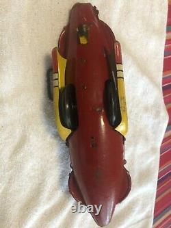 Vintage 1930's Marx Tin Litho Flash Gordon Rocket Fighter Wind Up Friction Toy