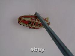Vintage 1930's Marx Tin Litho SKY FLYER Wind-Up Toy- Complete & working- NICE