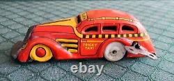 Vintage 1930's Marx Tricky Taxi Tin Wind Up With Box Working Video