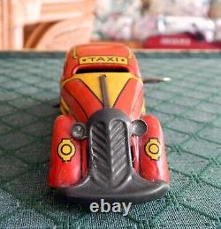 Vintage 1930's Marx Tricky Taxi Tin Wind Up With Box Working Video