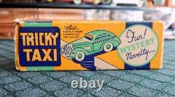 Vintage 1930's Marx Tricky Taxi Tin Wind Up With Box Working Video