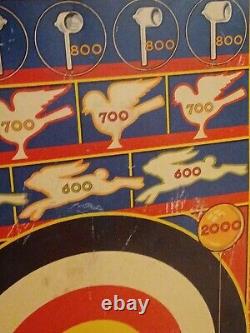 Vintage 1930s 40s Marx Co. Midway Shooting Gallery Metal Tin Target Game 27x16