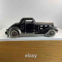 Vintage 1930s Marx G-Man Custom Gangster Car Tin Toy Balloon Tires AS IS 30s