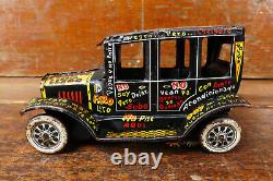 Vintage 1930s Marx Old Jalopy Windup Tin Litho Toy Car Rare Spanish Version
