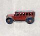 Vintage 1930s Marx Red & Black Liberty Bus Tin Toy