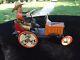Vintage 1930s tin litho wind up toy Whoopee Cowboy Crazy Car Jelopy by Marx USA