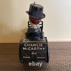 Vintage 1938 Charlie McCarthy Benzine Buggy Marx Wind-up Tin Toy