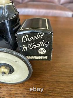 Vintage 1938 Charlie McCarthy Benzine Buggy Marx Wind-up Tin Toy