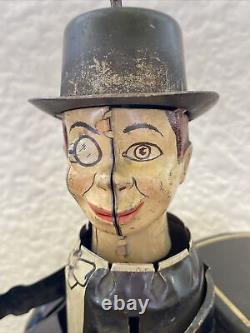 Vintage 1938 Charlie McCarthy Benzine Buggy Marx Wind-up Tin Toy