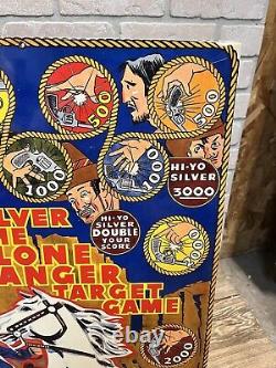 Vintage 1938 Marx The Lone Ranger Tin Litho Target Game NOS with Box