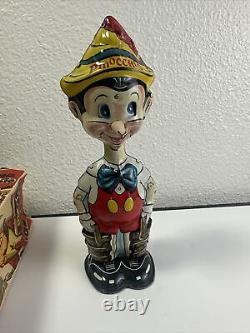 Vintage 1939 MARX Tin Litho 8 1/2 Walking PINOCCHIO by Walt Disney Ent