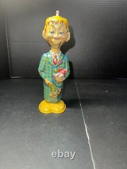 Vintage 1939 RARE MARX TIN WIND UP MORTIMER SNERD TOY CHARLE MCCARTHY FIGURE