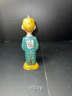 Vintage 1939 RARE MARX TIN WIND UP MORTIMER SNERD TOY CHARLE MCCARTHY FIGURE